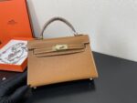 Hermes Kelly-Gold&Silver Hardware-19CM - Image 13