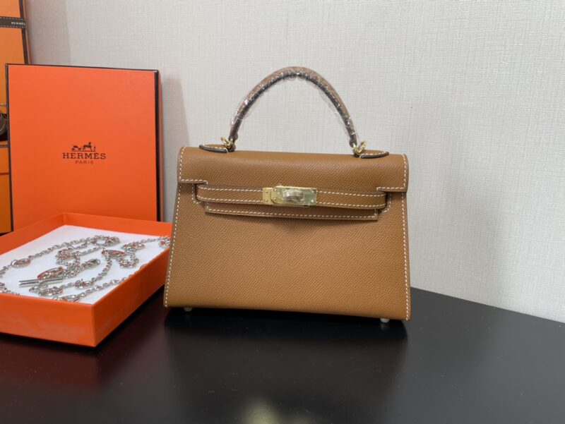 Hermes Kelly-Gold&Silver Hardware-19CM - Image 14