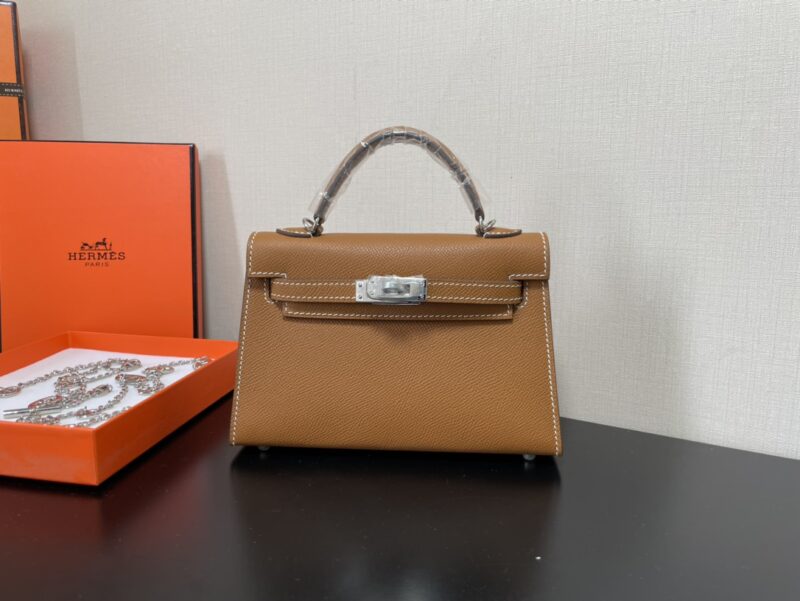 Hermes Kelly-Gold&Silver Hardware-19CM - Image 19