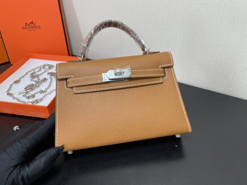 Hermes Kelly-Gold&Silver Hardware-19CM - Image 4