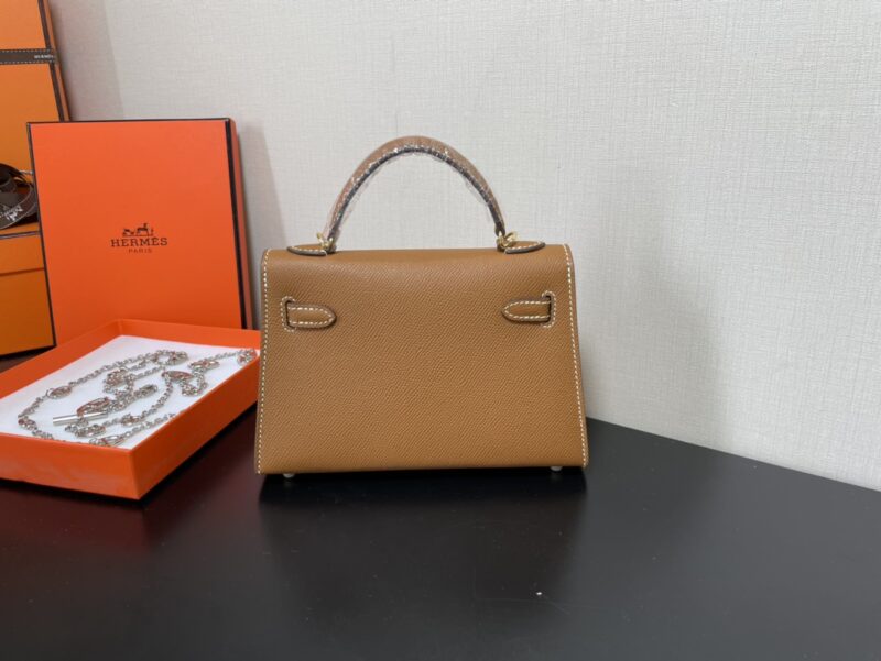 Hermes Kelly-Gold&Silver Hardware-19CM - Image 8