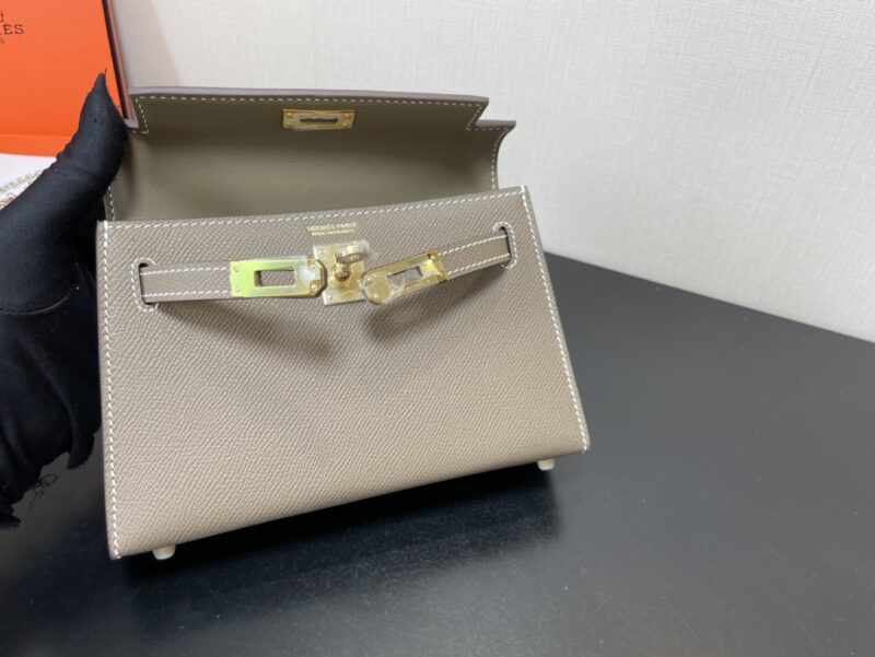 Hermes Kelly-Gold&Silver Hardware-19CM - Image 11
