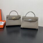 Hermes Kelly-Gold&Silver Hardware-19CM