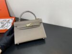 Hermes Kelly-Gold&Silver Hardware-19CM - Image 4