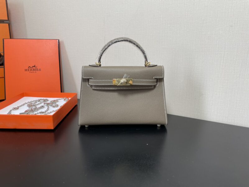 Hermes Kelly-Gold&Silver Hardware-19CM - Image 8