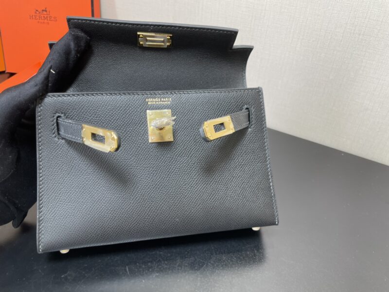Hermes Kelly-Gold&Silver Hardware-19CM - Image 3