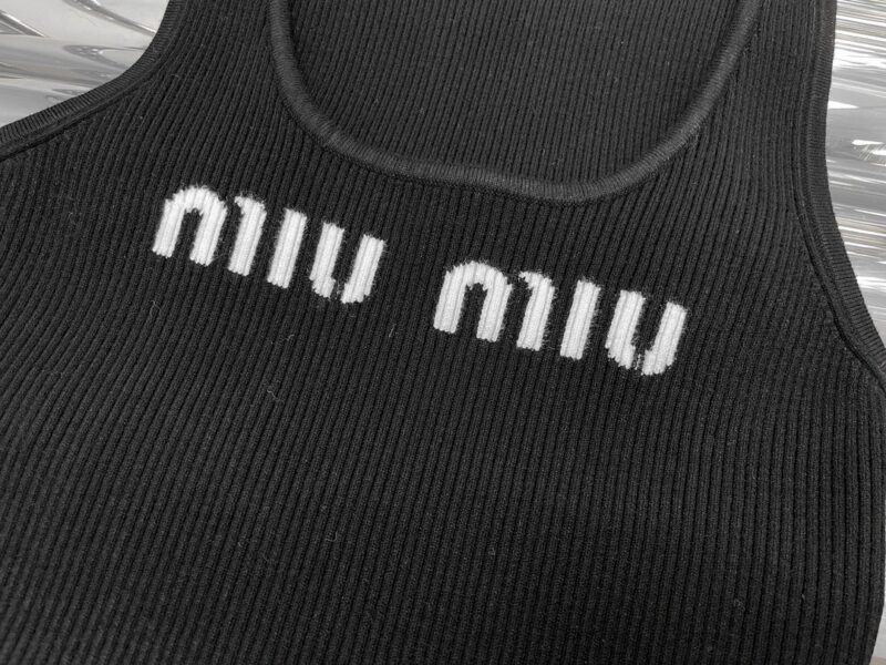 Miu Miu Viscose Tank Top - Image 6