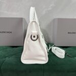 Balenciag Women's Le City Bag in Optic White-38*24*14CM - Image 4