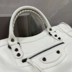 Balenciag Women's Le City Bag in Optic White-38*24*14CM - Image 6