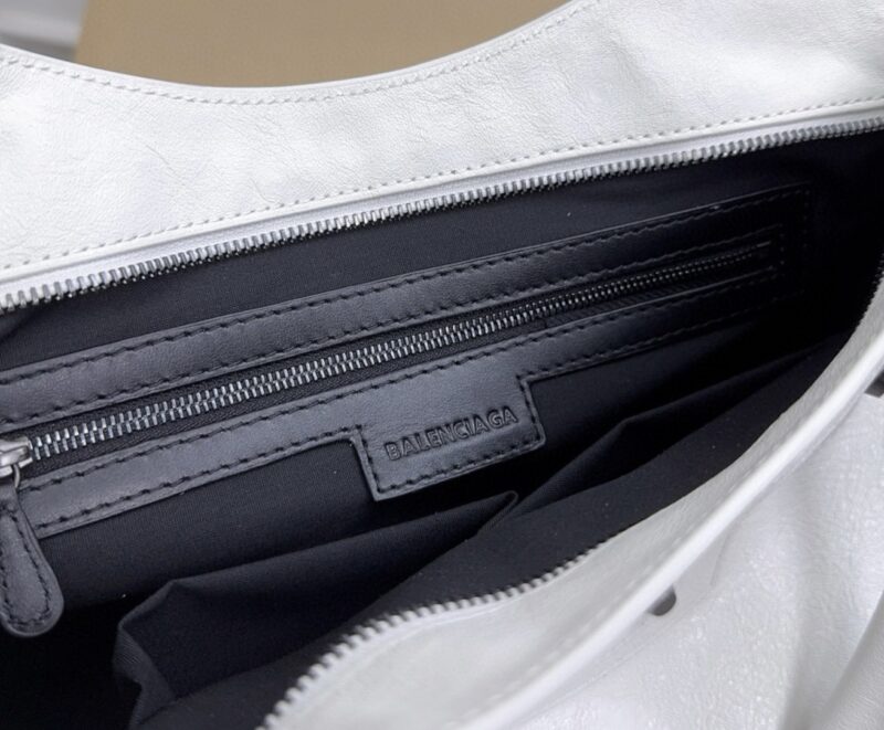 Balenciag Women's Le City Bag in Optic White-38*24*14CM - Image 9