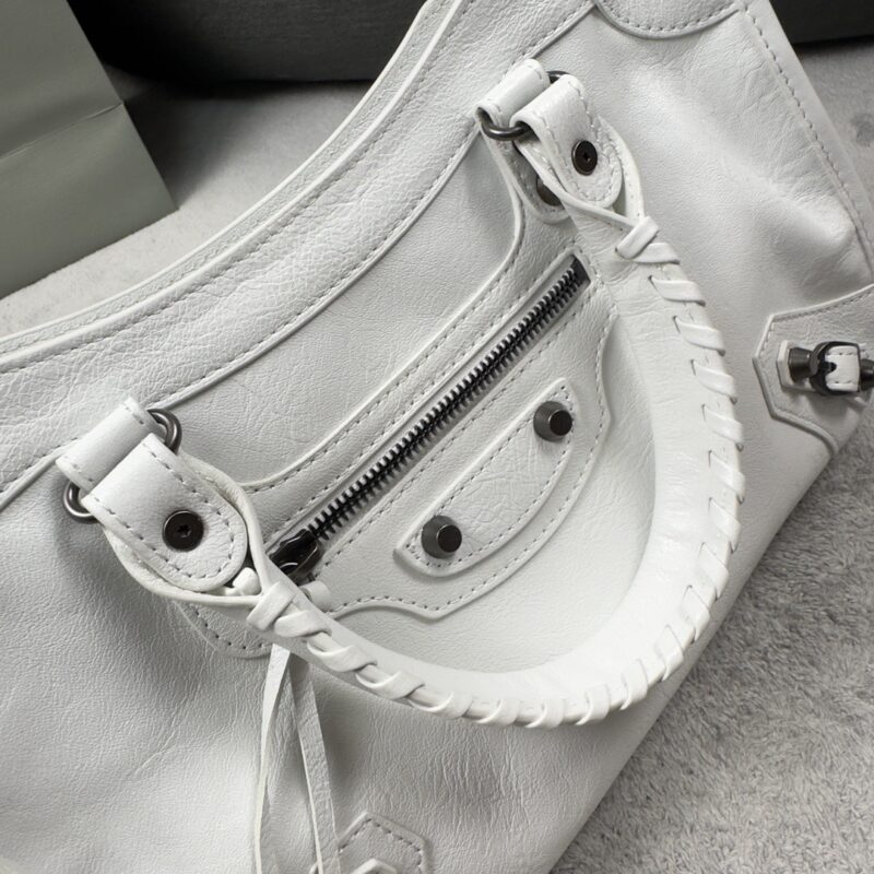 Balenciag Women's Le City Bag in Optic White-30*20*11CM - Image 3
