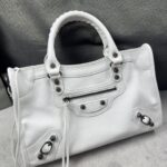 Balenciag Women's Le City Bag in Optic White-30*20*11CM - Image 6