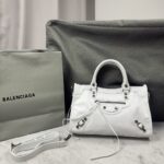 Balenciag Women's Le City Bag in Optic White-30*20*11CM