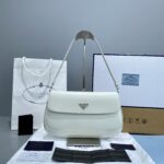 Prada Cleo Handbags-Patent Leather-30X18.5X4CM