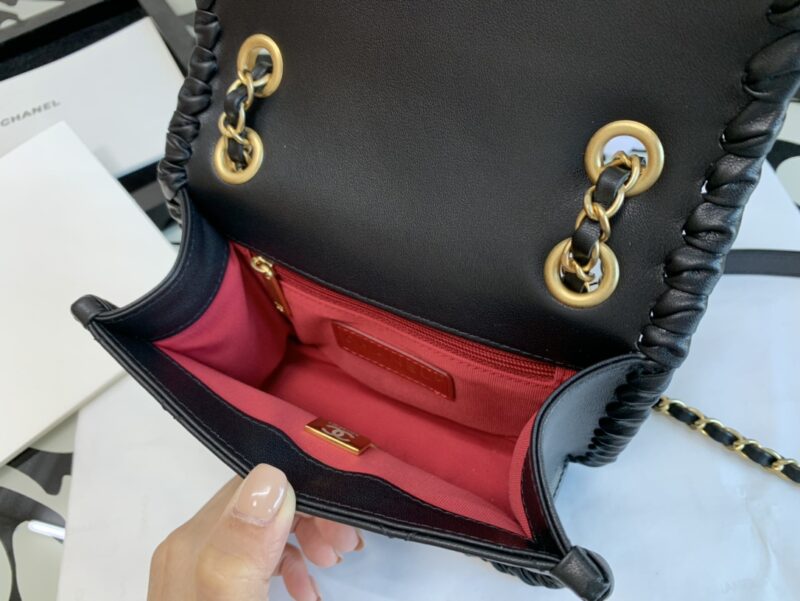 Ch@nel Flap Bag-15*19*6CM - Image 9