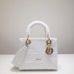 Lady Diro Handle Bag With Gold Hardware-24CM