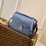 Louis Vuitton Pochette Metis Handbags-Navy Blue-25*19*7CM