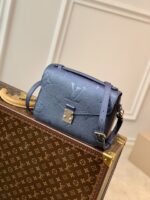 Louis Vuitton Pochette Metis Handbags-Navy Blue-25*19*7CM