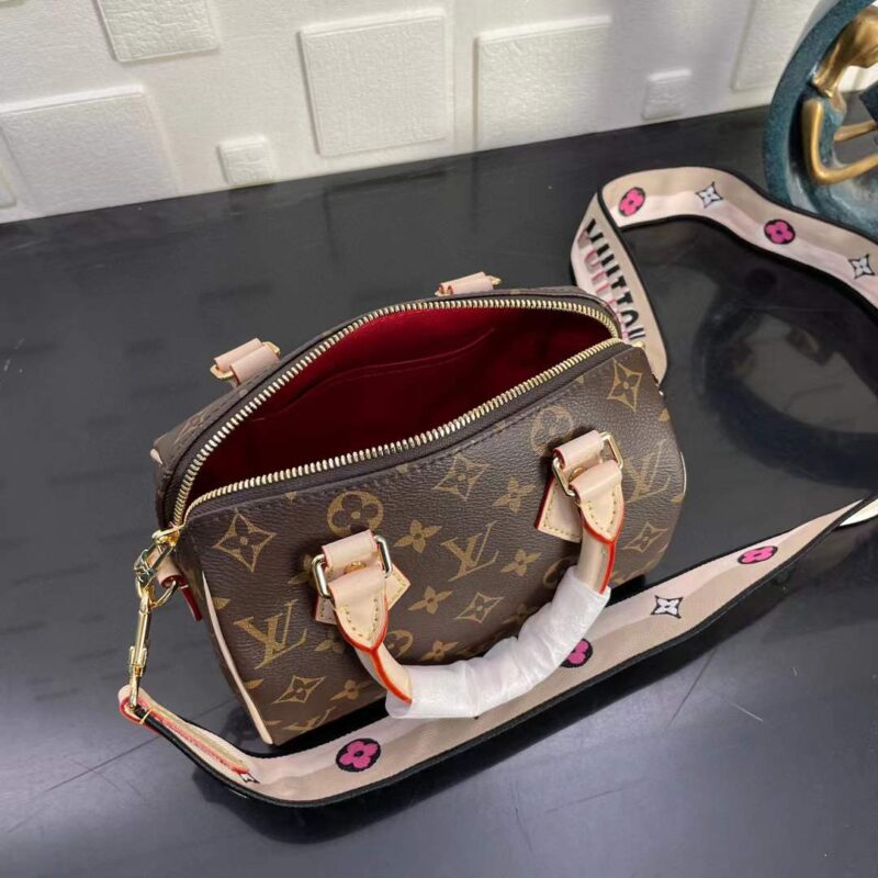 Louis Vuitton Speedy-M41114-Red Inside-20x 13.5x 11.5CM - Image 3