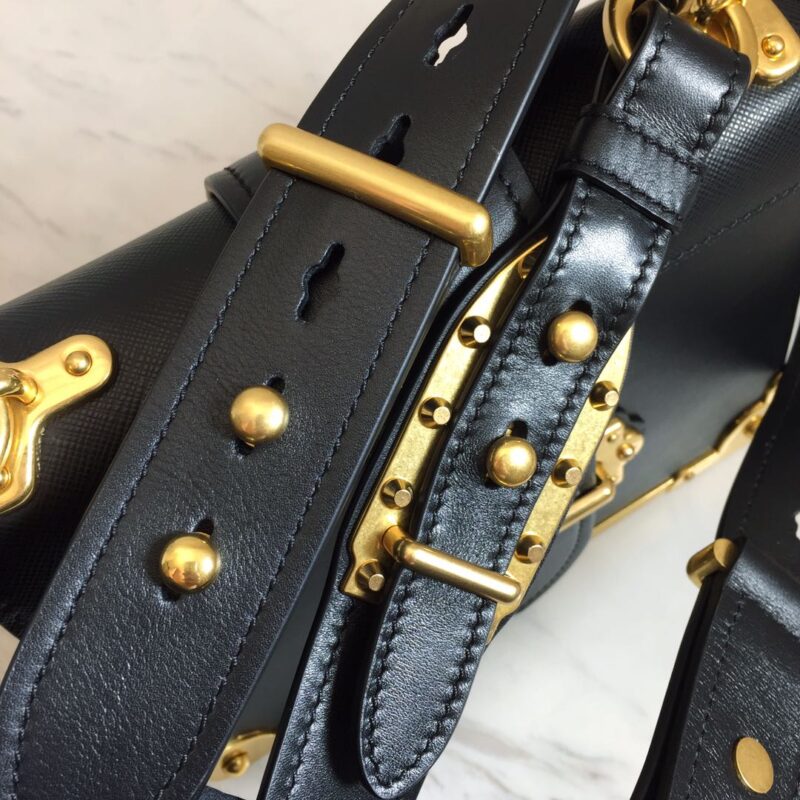 Prada 1BD045 Leather Cahier Bag-1BH082-20x14x8.5CM - Image 3