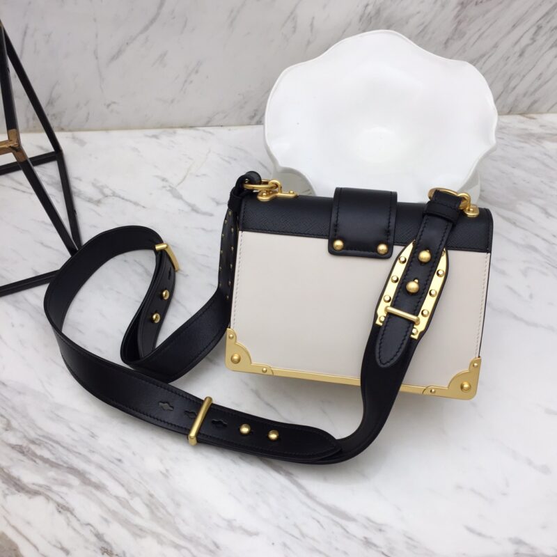 Prada 1BD045 Leather Cahier Bag-1BH082-20x14x8.5CM - Image 4