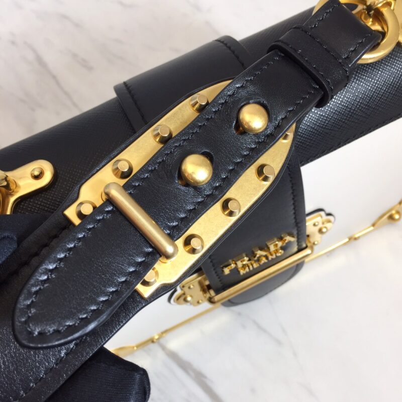 Prada 1BD045 Leather Cahier Bag-1BH082-20x14x8.5CM - Image 8