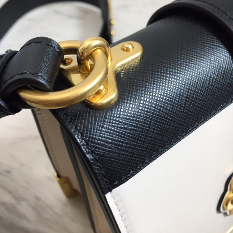 Prada 1BD045 Leather Cahier Bag-1BH082-20x14x8.5CM - Image 9