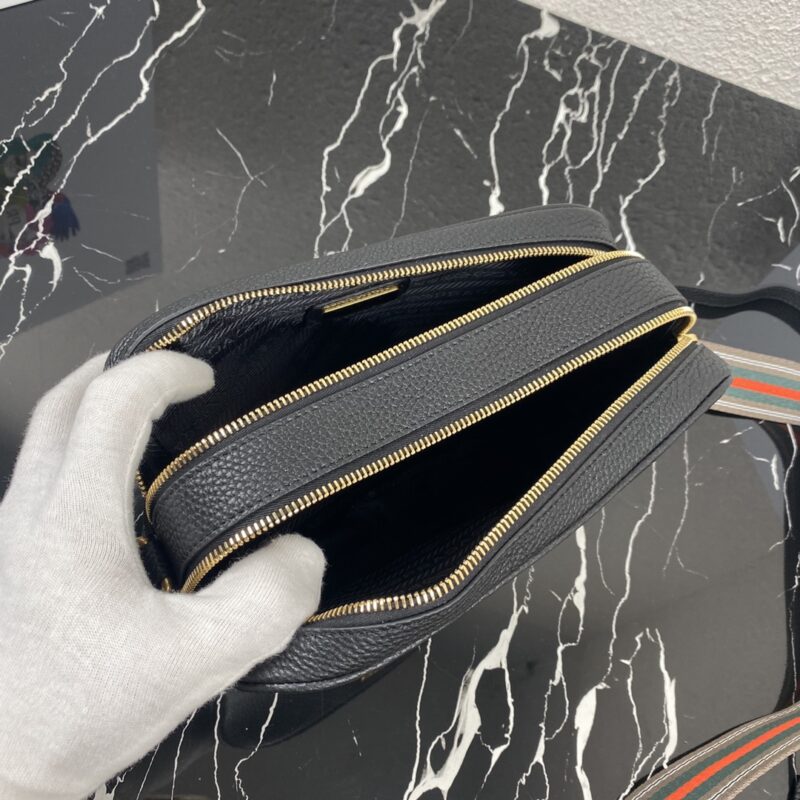 Prada Leather Cross-Body Bag-1BH082-22X15X9CM - Image 9