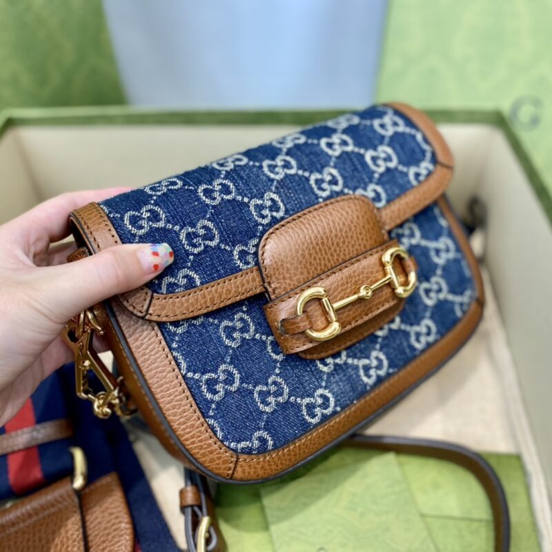 Gucci 1955 Horsebit Shoulder Bag-20.6*14.4*5.1CM - Image 3