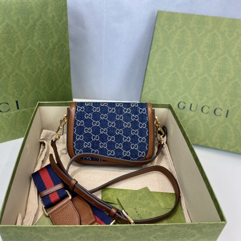 Gucci 1955 Horsebit Shoulder Bag-20.6*14.4*5.1CM - Image 7