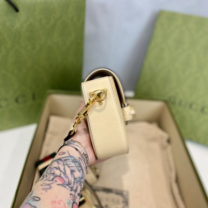 Gucci 1955 Horsebit Shoulder Bag-20.6*14.4*5.1CM - Image 3