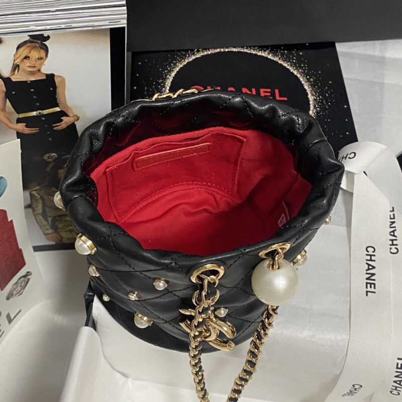 Ch@nel Cosmetic Bag-12×12×12CM - Image 3