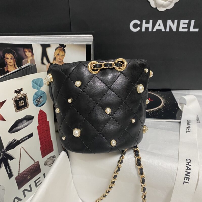 Ch@nel Cosmetic Bag-12×12×12CM - Image 9