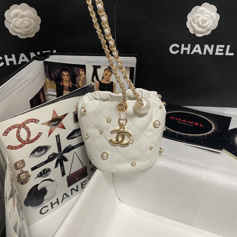 Ch@nel Cosmetic Bag-12×12×12CM - Image 9