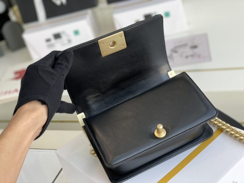 Ch@nel Boy Bag-Lambskin-20CM - Image 9