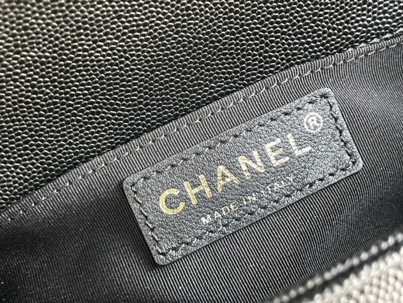 Ch@nel Boy Bag-Caviar-20CM - Image 4