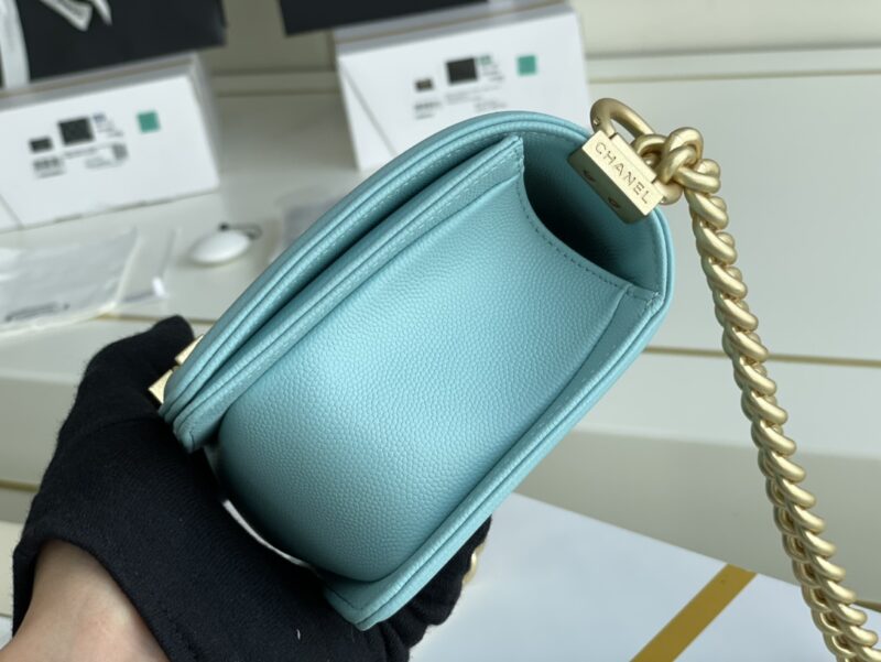 Ch@nel Boy Bag-Caviar-20CM - Image 8