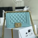 Ch@nel Boy Bag-Caviar-20CM