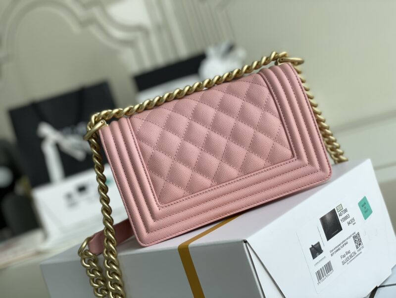 Ch@nel Boy Bag-Caviar-20CM - Image 2