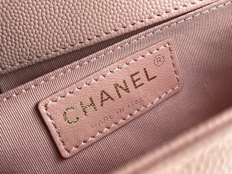 Ch@nel Boy Bag-Caviar-20CM - Image 4