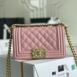 Ch@nel Boy Bag-Caviar-20CM