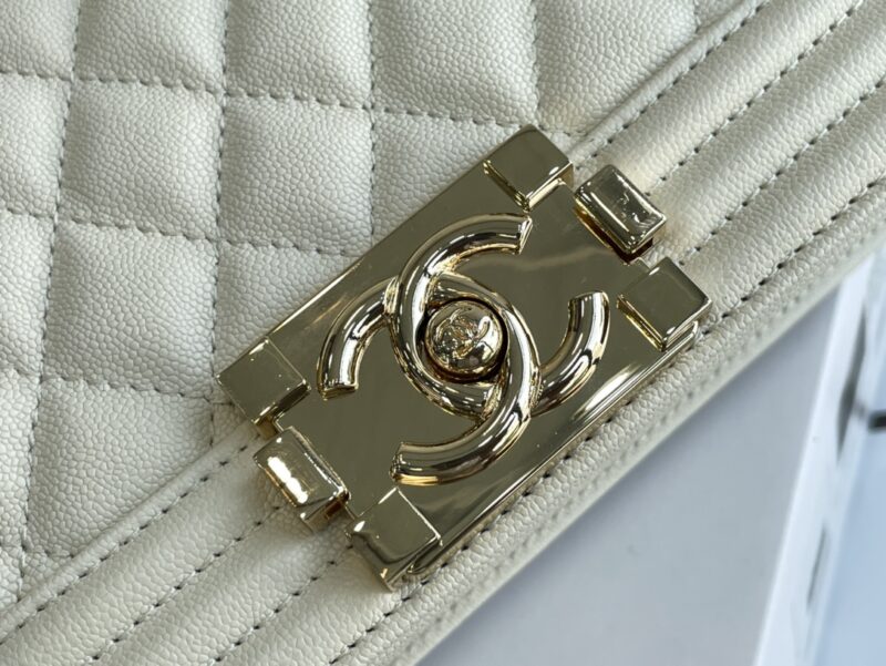 Ch@nel Boy Bag-Caviar-20CM - Image 5