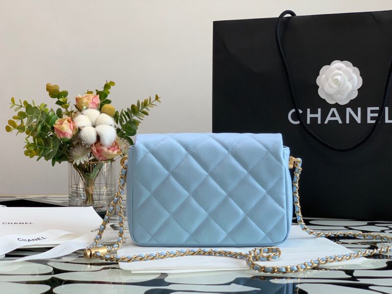 Ch@nel Flap Bag-13*19*6CM - Image 5