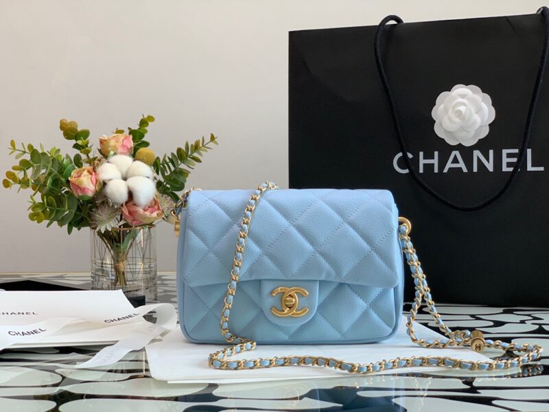 Ch@nel Flap Bag-13*19*6CM - Image 8