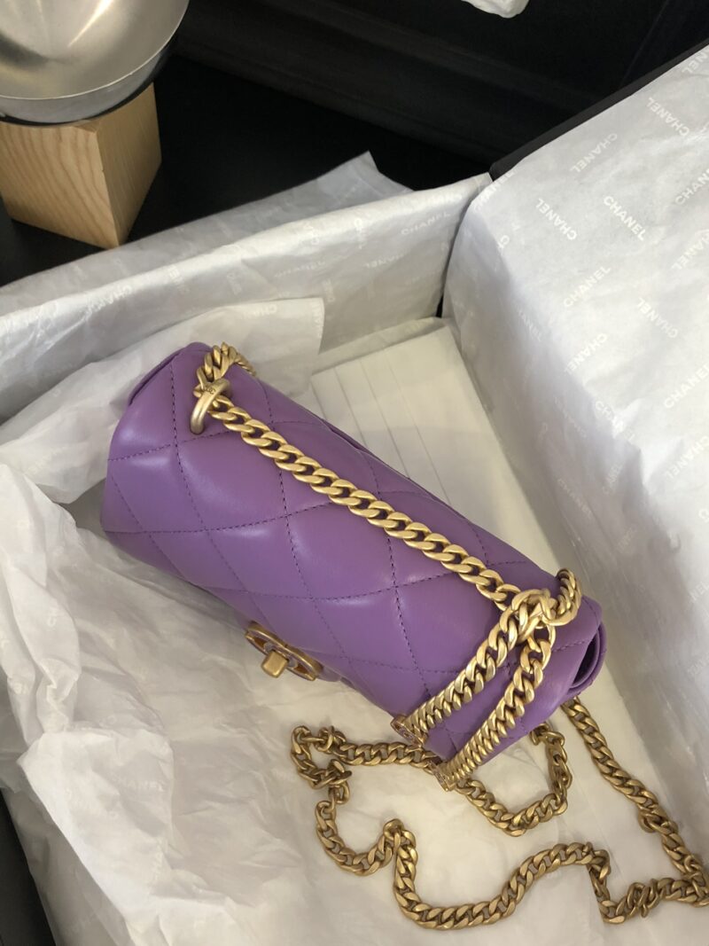 Ch@nel Flap Bag-18×12×5CM - Image 3