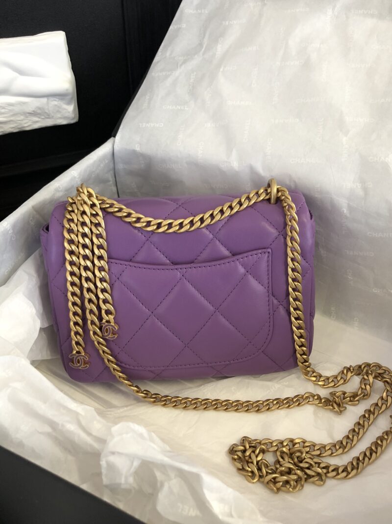 Ch@nel Flap Bag-18×12×5CM - Image 5