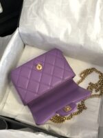 Ch@nel Flap Bag-18×12×5CM - Image 8