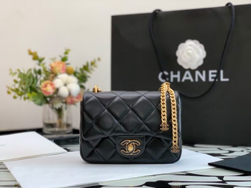 Ch@nel Flap Bag-18×12×5CM - Image 2