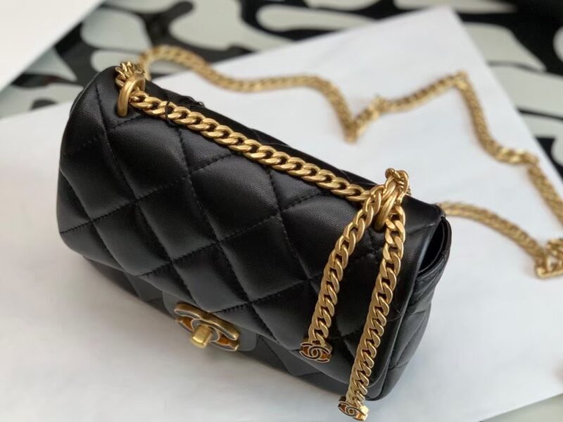 Ch@nel Flap Bag-18×12×5CM - Image 6