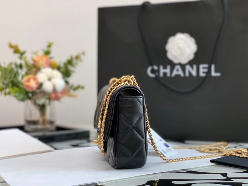 Ch@nel Flap Bag-18×12×5CM - Image 5